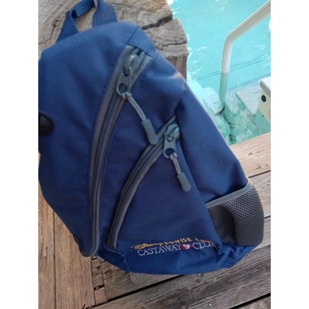 Disney Cruise Line Castaway Club Bag Over The Shoulder Backpack Style Embroidery